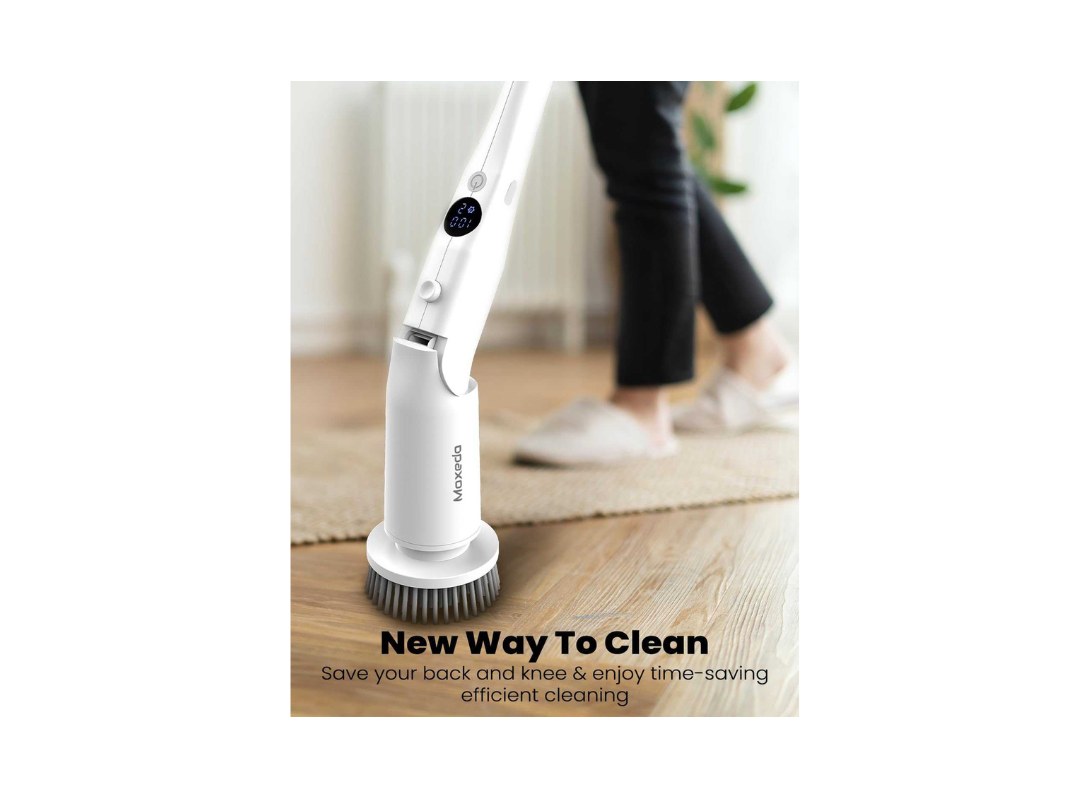 Moxedo 8 in 1 Cordless Electric Cleaning Brush with 8 Replaceable Brush Heads for Bathtub, Wall, Tile, Toilet, Window and Sink MX- ECB011 Moxedo 8 in 1 Cordless Electric Cleaning Brush with 8 Replaceable Brush Heads for Bathtub, Wall, Tile, Toilet, Window and Sink MX- ECB011